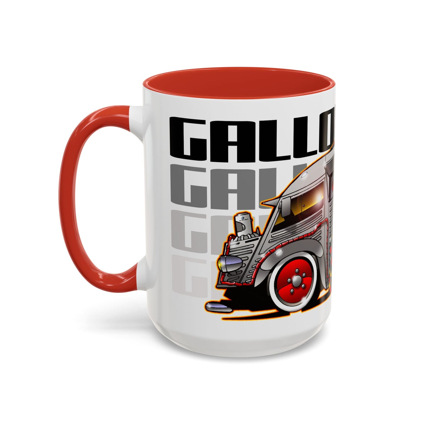 GALLODROME French Food Truck Fireball Art Collectible Coffee Mug - 2 Sizes
