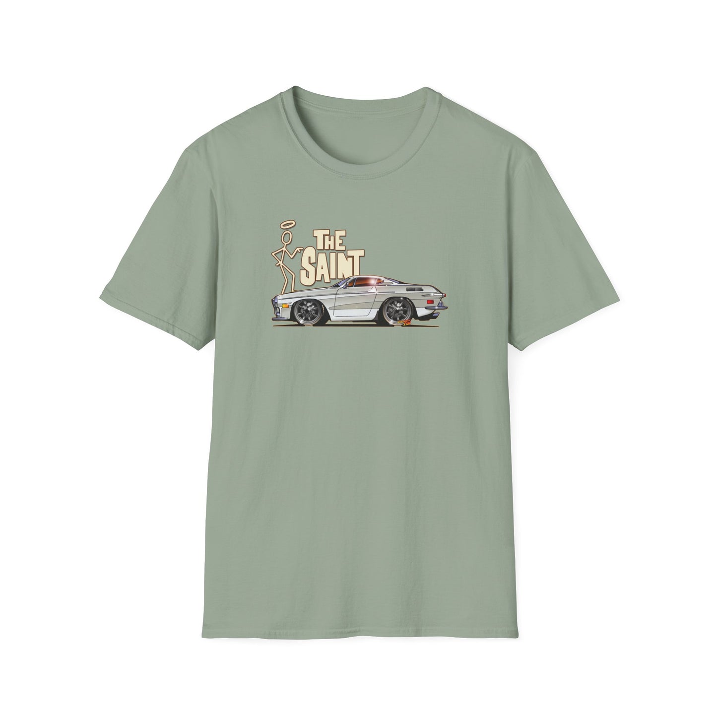 THE SAINT 1967 VOLVO 1800 S ST1 Concept Art Unisex Softstyle T-Shirt 13 Colors