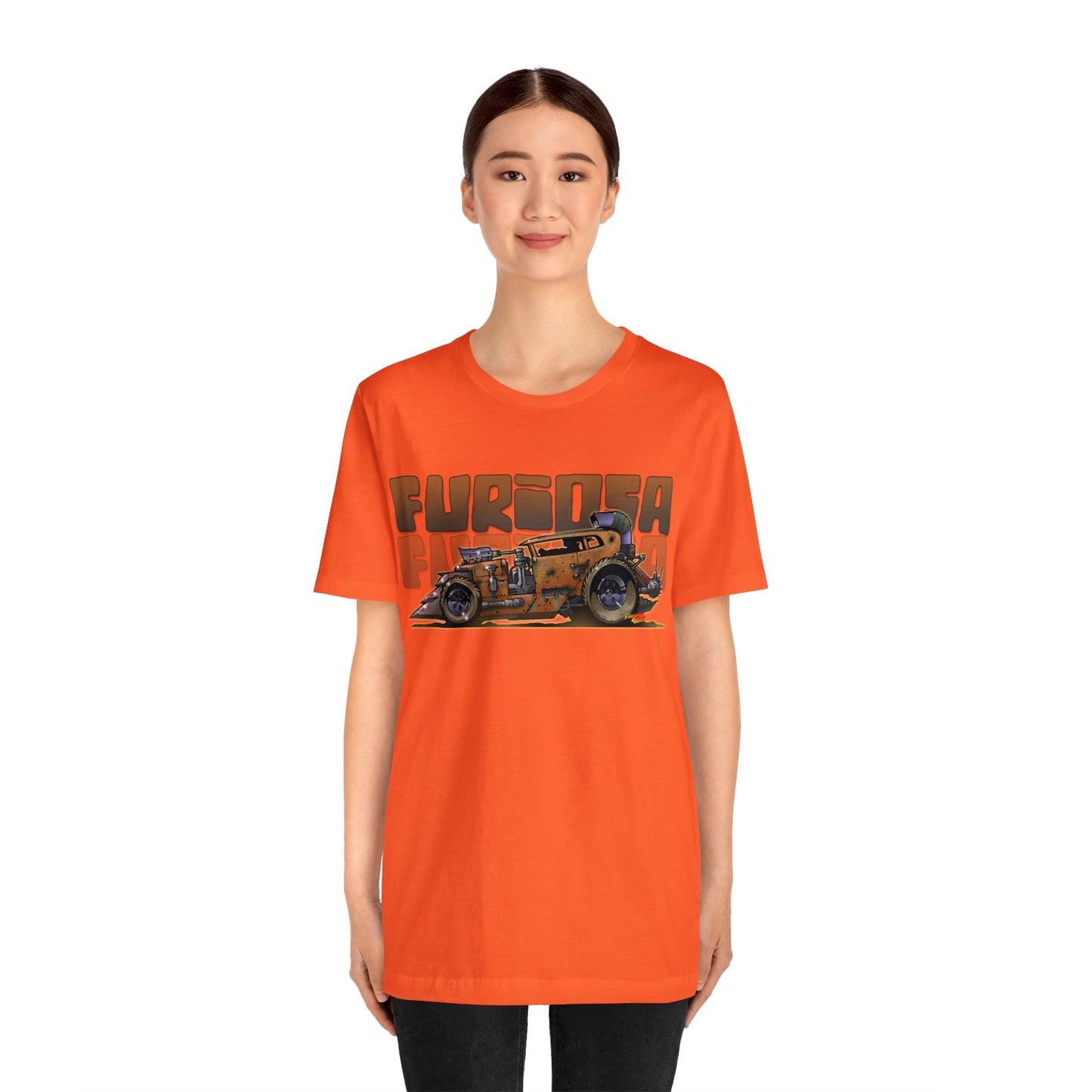 FURIOSA Mad Max Movie Car Hot Rod Jersey Short Sleeve Tee