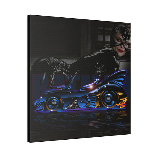 BATMOBILE 1989 BATMAN Canvas Art Print Variation 2 Catwoman - 2 Sizes
