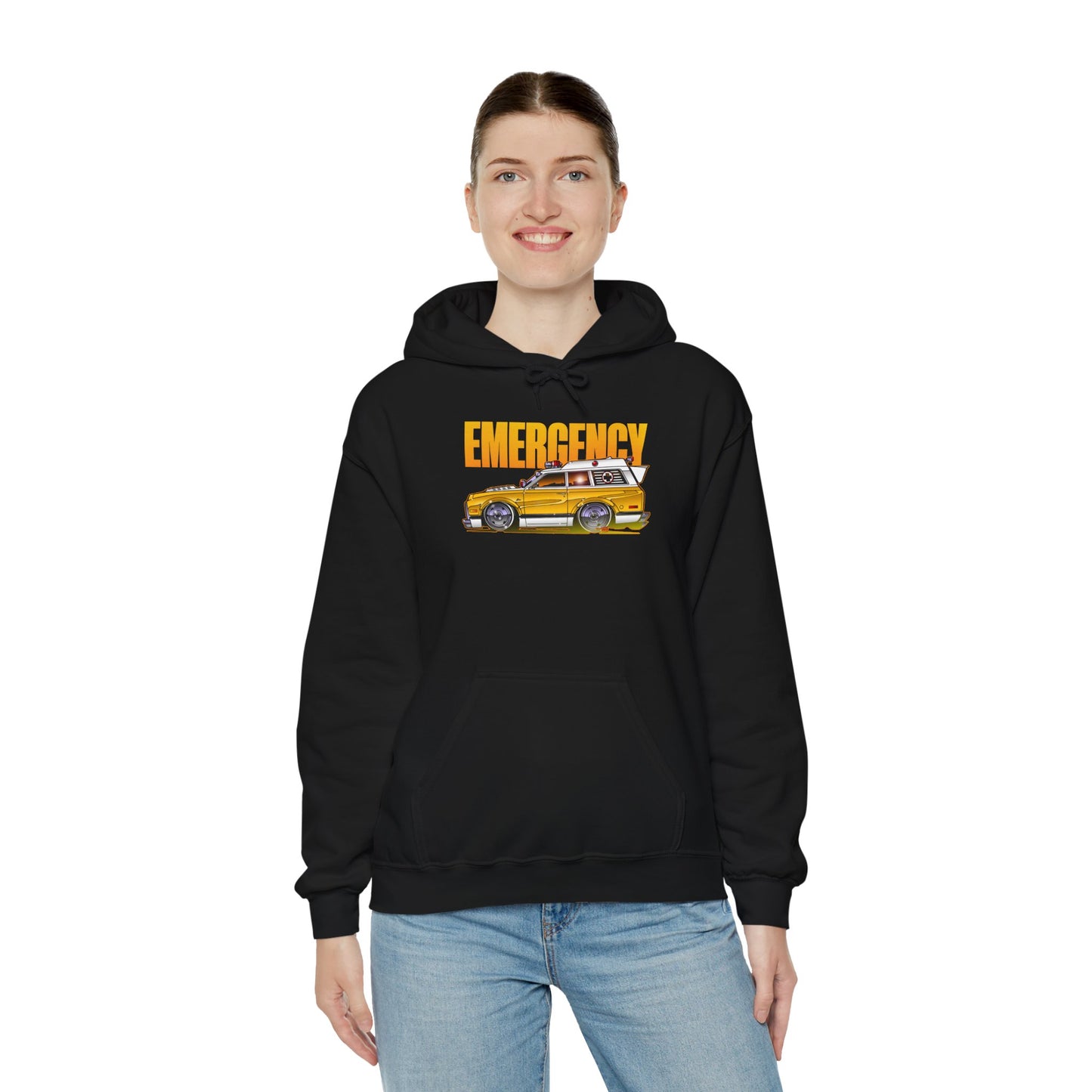 EMERGENCY AMBULANCE TV Show Concept Art Hooded Sweatshirt 9 Colors