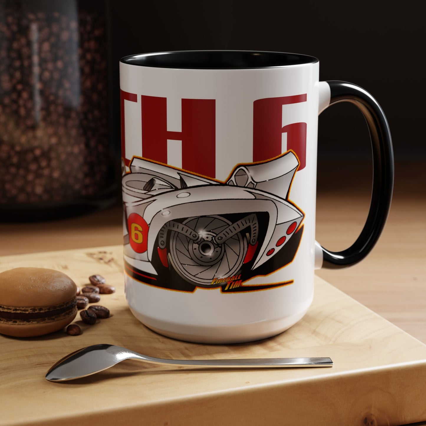 SPEED RACER MACH 6 Fireball Art Collectible Coffee Mug - 2 Sizes