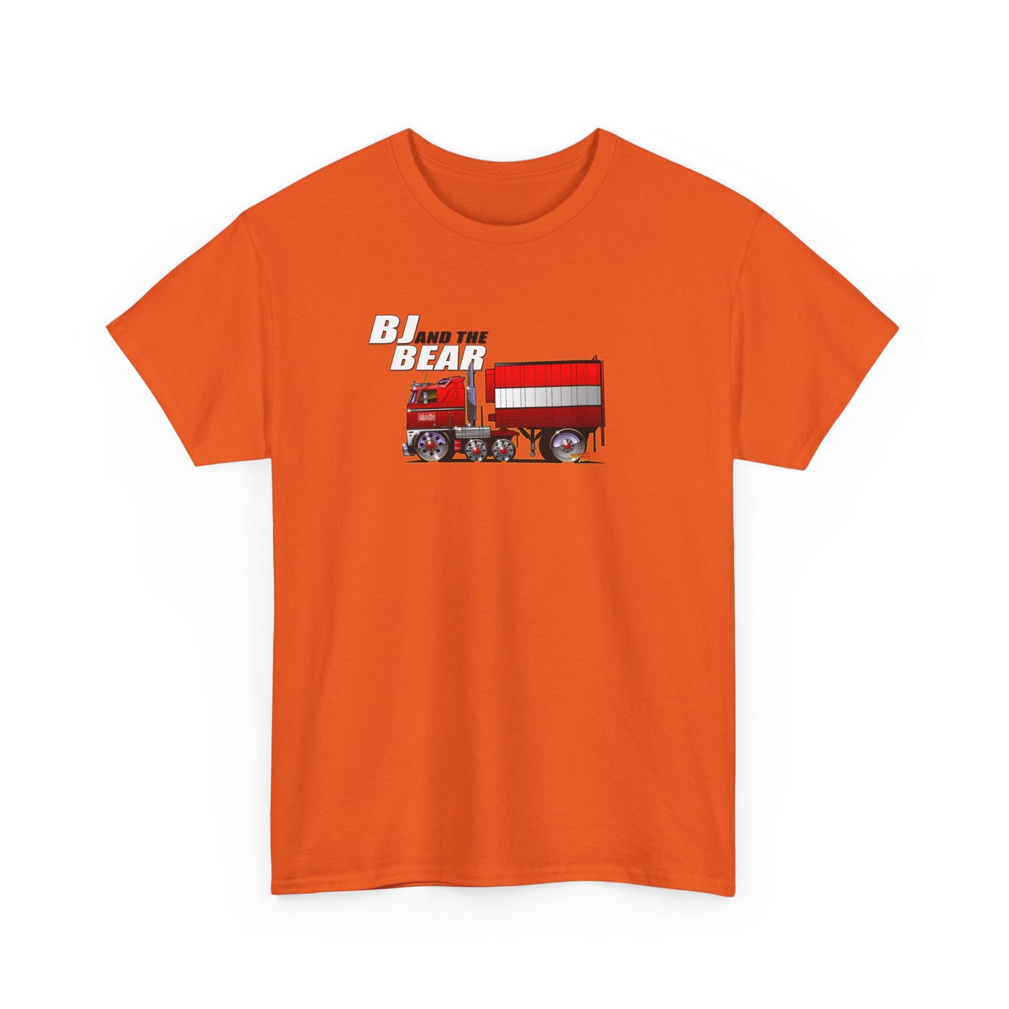 BJ AND THE BEAR Semi Truck Fireball Art Tee Shirt - Multiples