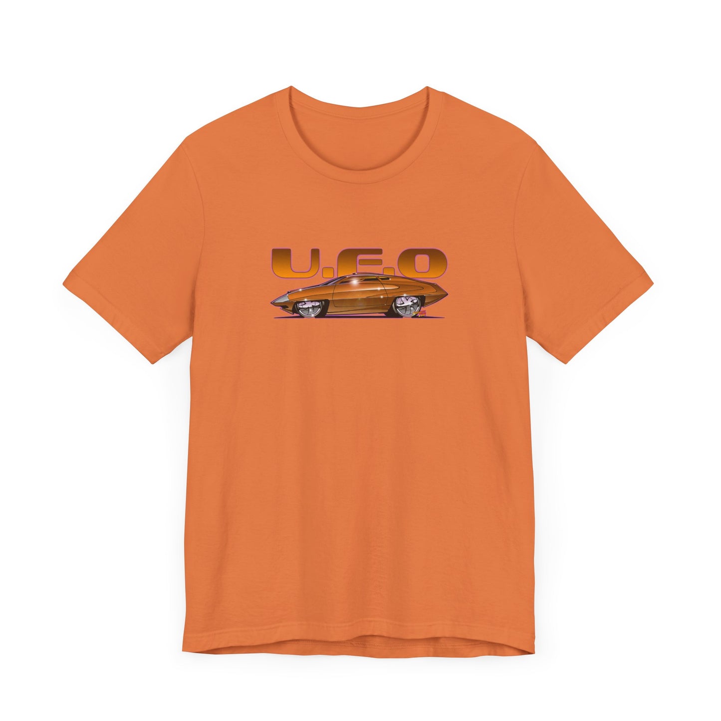 UFO ED STRAKER CAR TV Car Concept Art Short Sleeve Tee 12 Colors