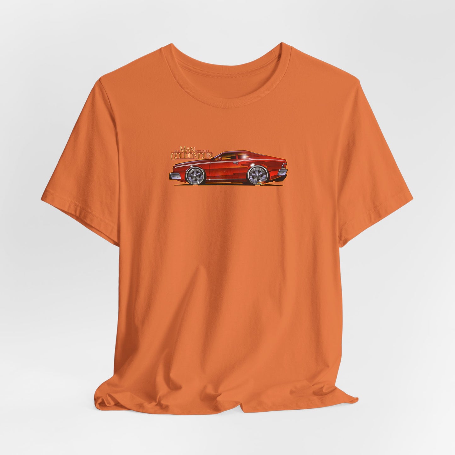 MAN WITH THE GOLDEN GUN AMC Hornet James Bond Fireball Art Short Sleeve Tee