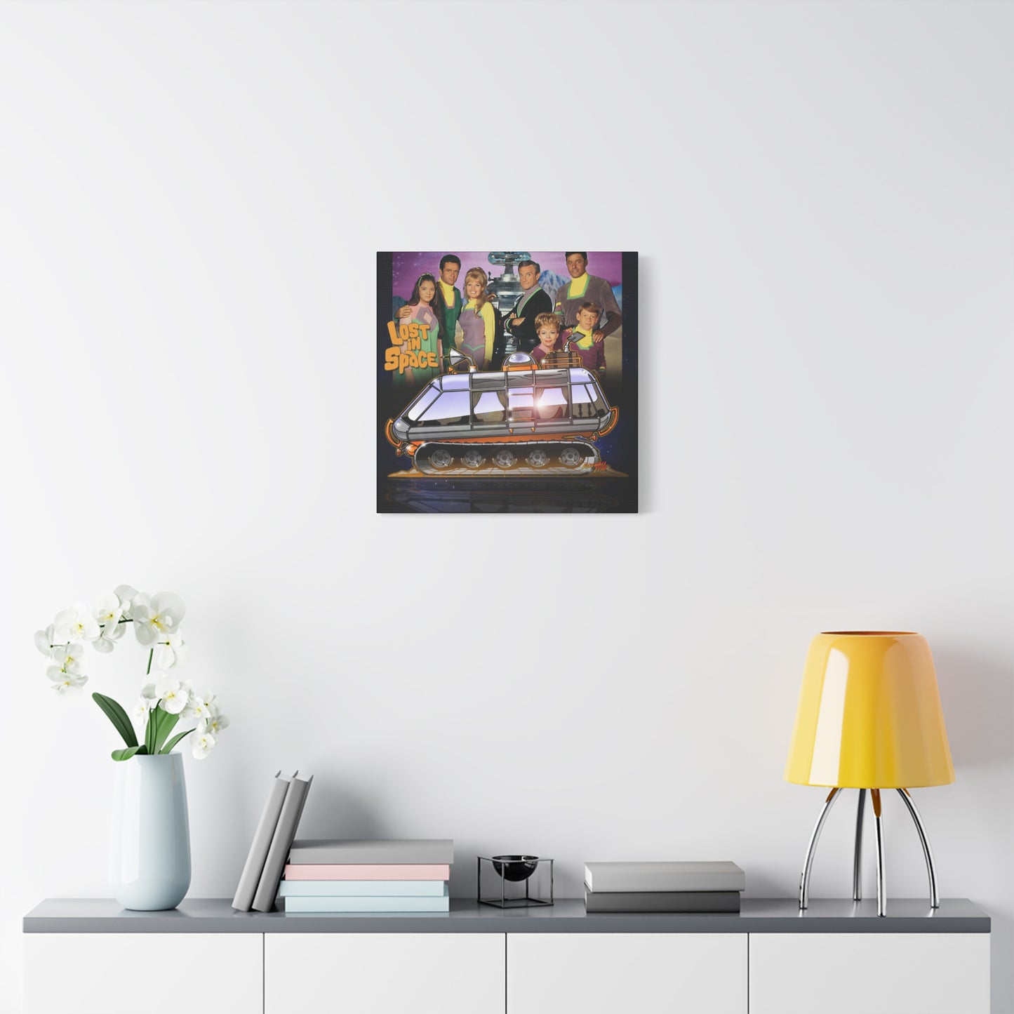LOST in SPACE Classic TV Chariot Canva Art Wall Print