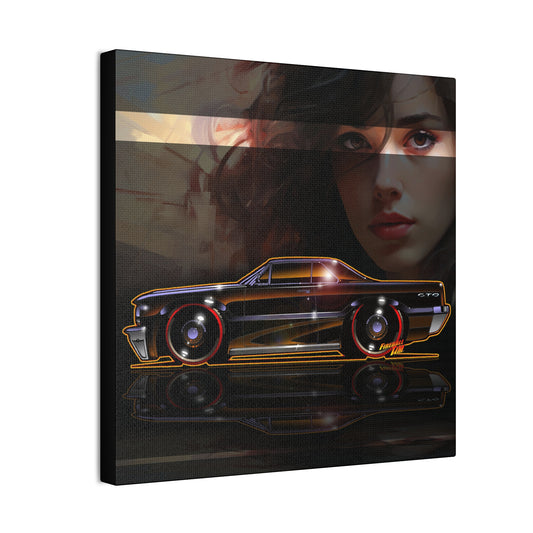 PONTIAC BONNEVILLE 1964 Fireball Art Canvas Print