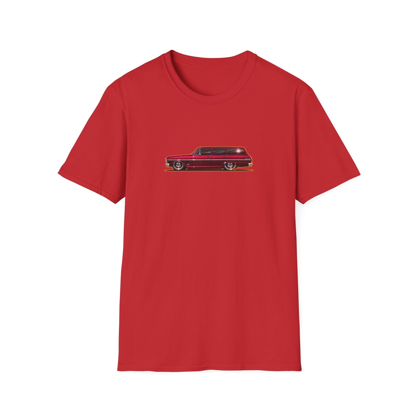 CHEVY NOVA WAGON 1965 Collectible Fireball Art Tee Shirt