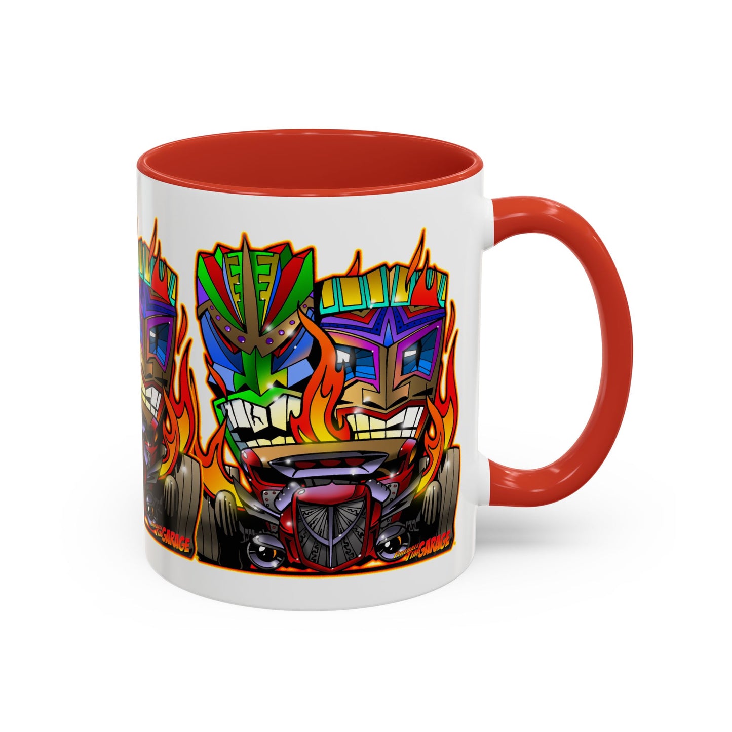 HOT ROD TIKI Collectible Art Coffee Mug 2 Sizes 4 Colors