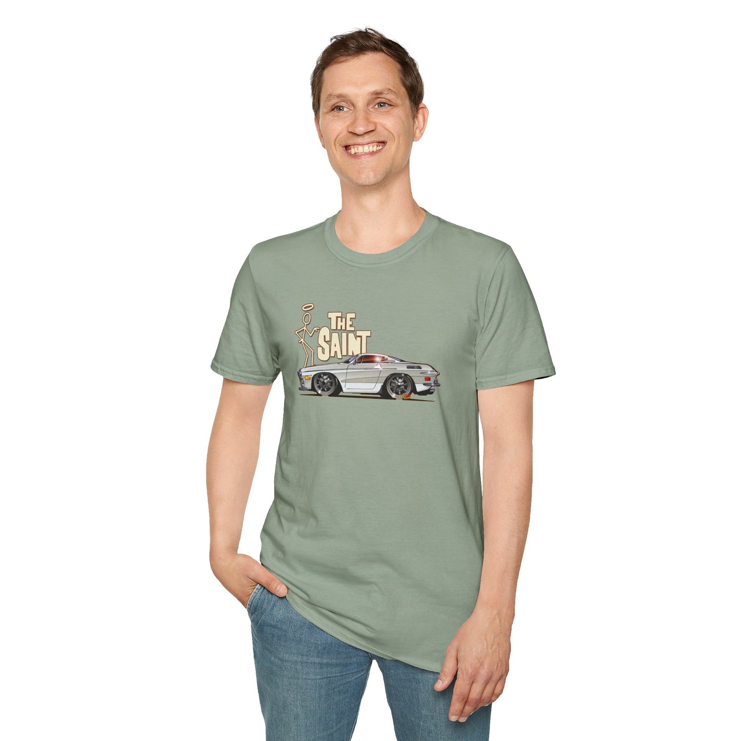 THE SAINT 1967 VOLVO 1800 S ST1 Concept Art Unisex Softstyle T-Shirt 13 Colors