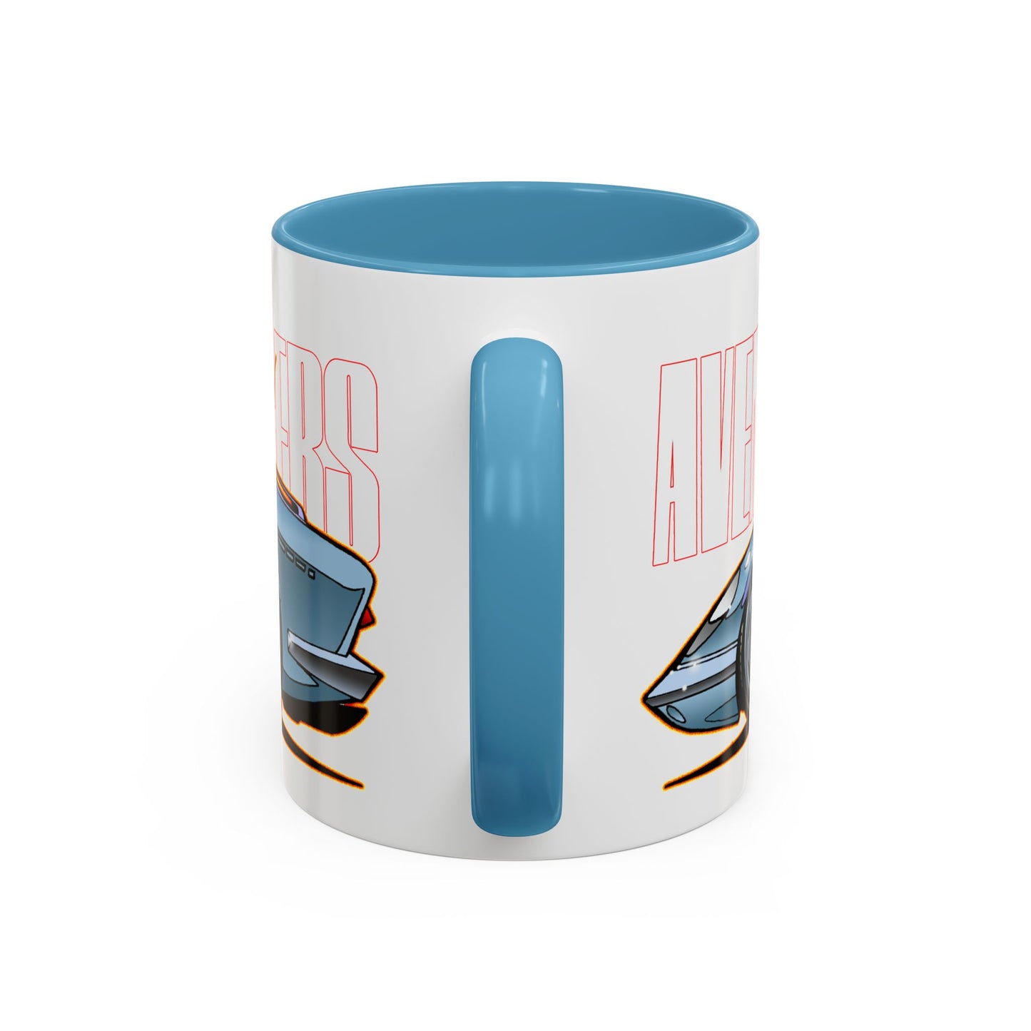 THE AVENGERS TV Show Emma Peel Lotus Elan Collectible Coffee Mug - 2 Sizes