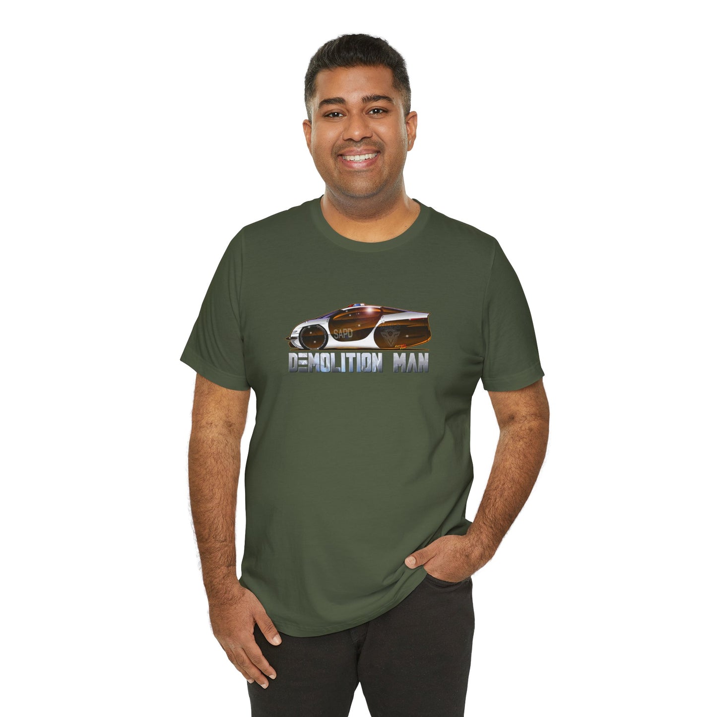 DEMOLITION MAN 2032 Police Cruiser Concept Art Short Sleeve Tee 9 Colors