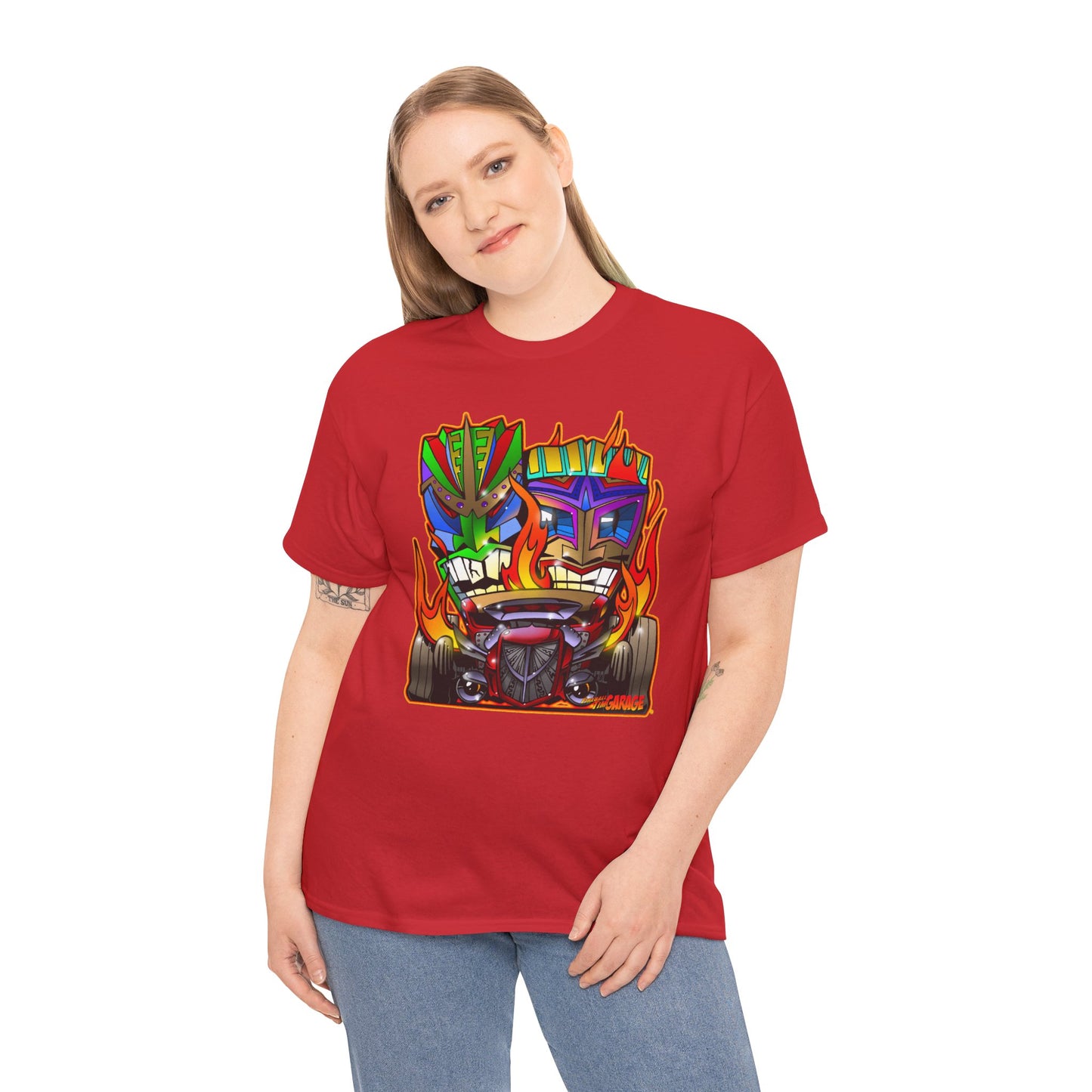 HOT ROD TIKIS Concept Art Tiki Unisex Heavy Cotton Tee 13 Colors