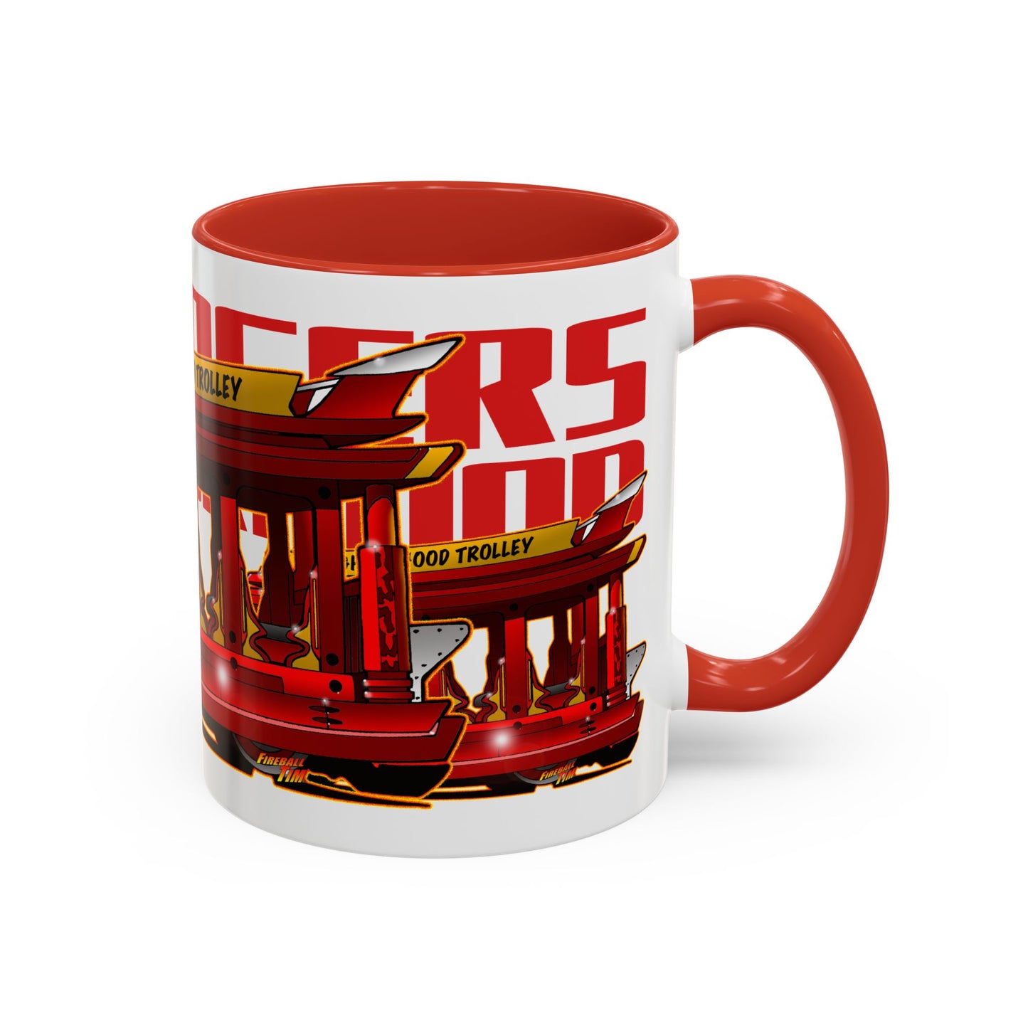 MR. ROGERS NEIGHBORHOOD TROLLEY Collectible Art Coffee Mug - 2 Sizes