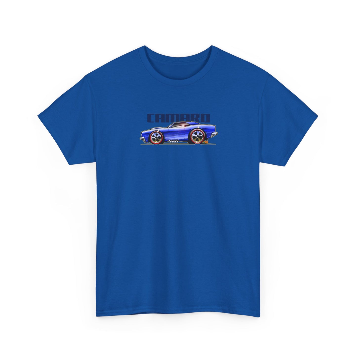 HOT WHEELS CAMARO Custom Collectible Fireball Art Heavy Cotton Tee 12 Colors