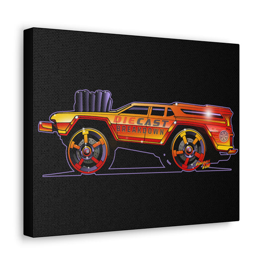 DIECAST BREAKDOWN Hot Wheels Cruise Bruiser Canvas Gallery Art Print 11x14