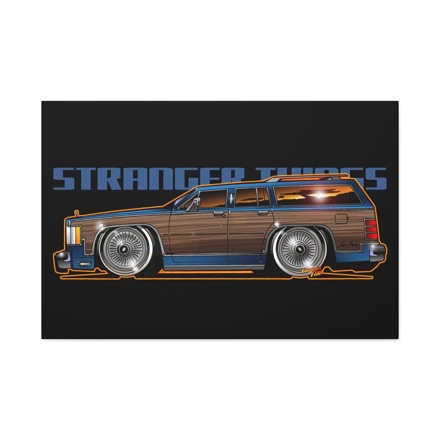 STRANGER THINGS Mercury Colony Park Wagon Collectible Canvas Art Wall Print - Multiple Sizes