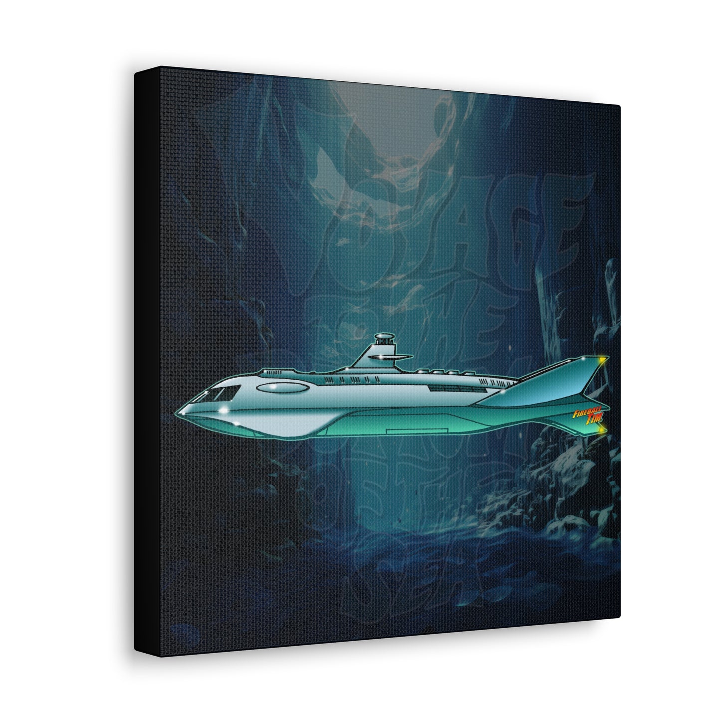 VOYAGE TO THE BOTTOM OF THE SEA Seaview Submarine Concept Art Canvas MASTERPRINT 3 Sizes