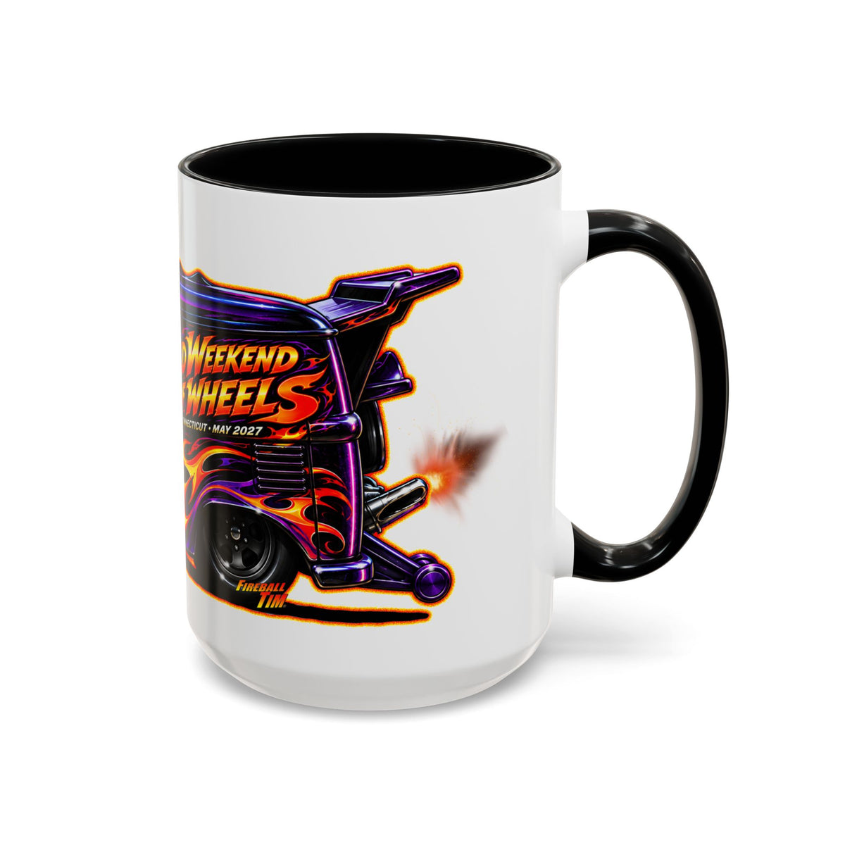 HOT WHEELS Kombi Bus Collectible Fireball Art Coffee Mug - 2 Sizes