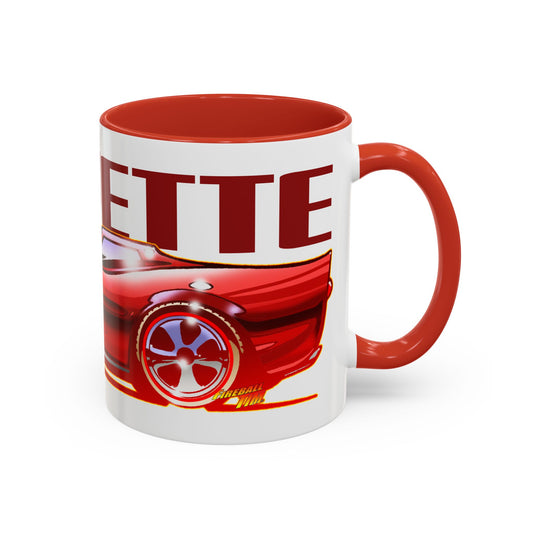 Hot Wheels CUSTOM CORVETTE Redline Collectible Coffee Mug 2 Sizes