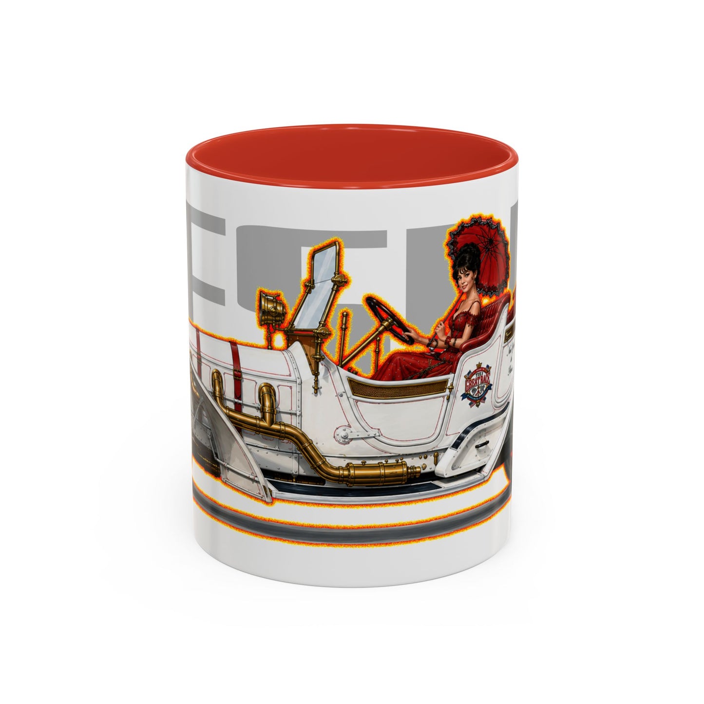 THE GREAT RACE Leslie Special Collectible Fireball Art Coffee Mug - 2 Sizes