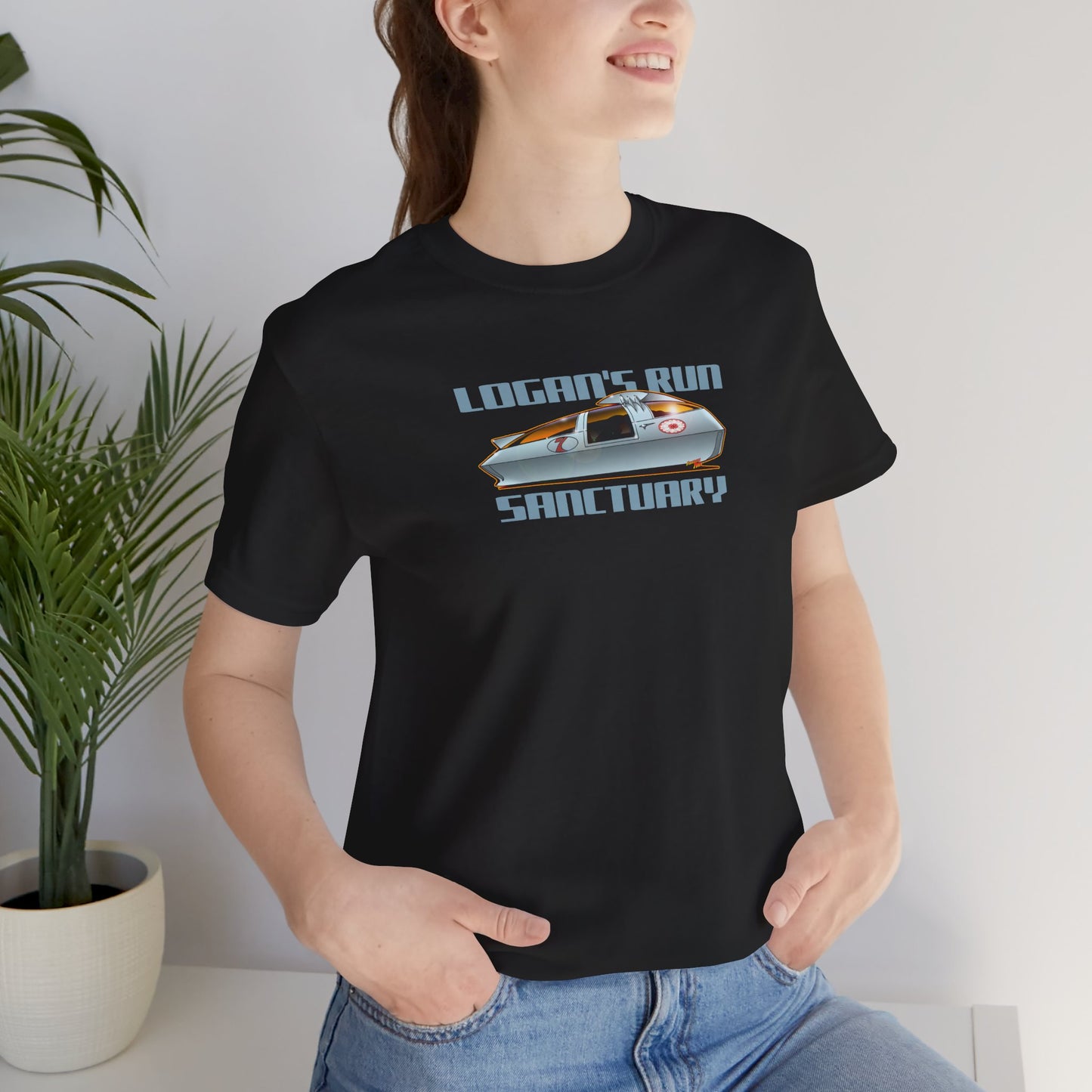 LOGAN'S RUN Sci Fi TV Car Collectible Fireball Art Short Sleeve Tee 12 Colors