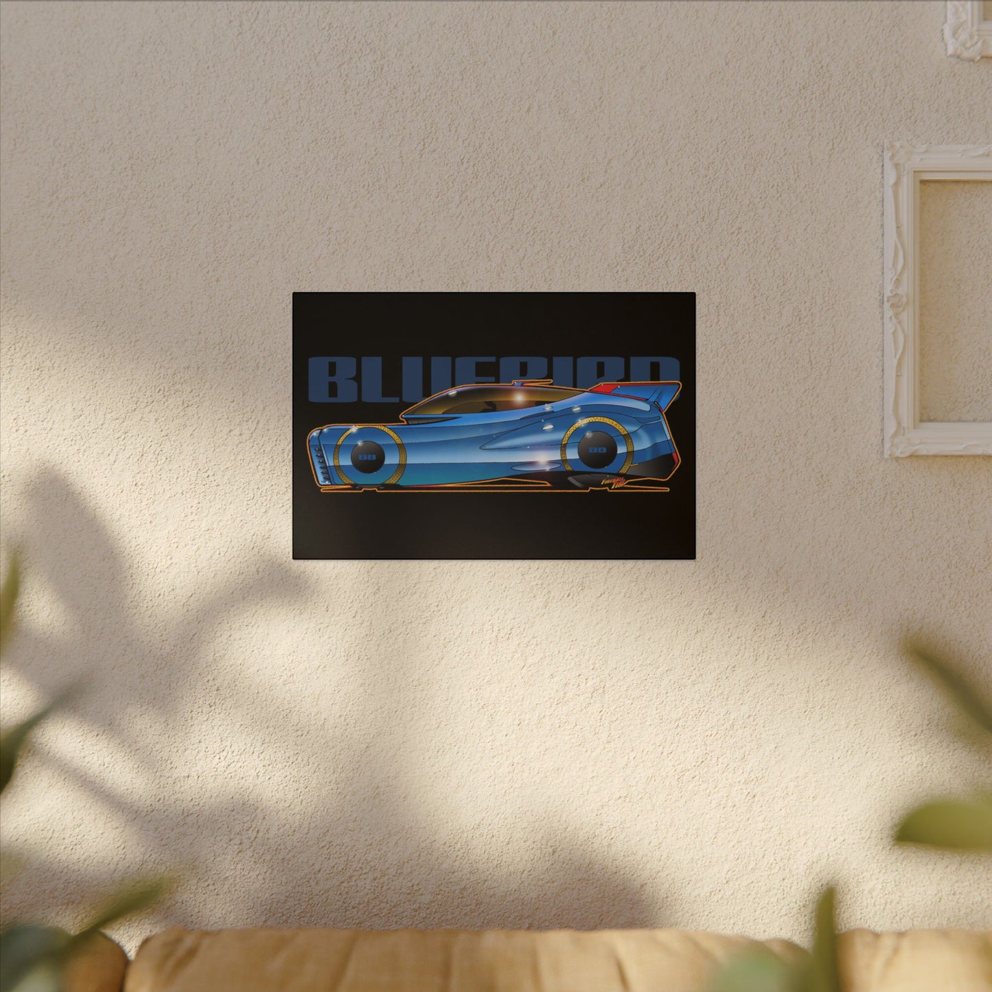 BLUEBIRD FIREBALL CONCEPT Canvas Art Print - 11x14