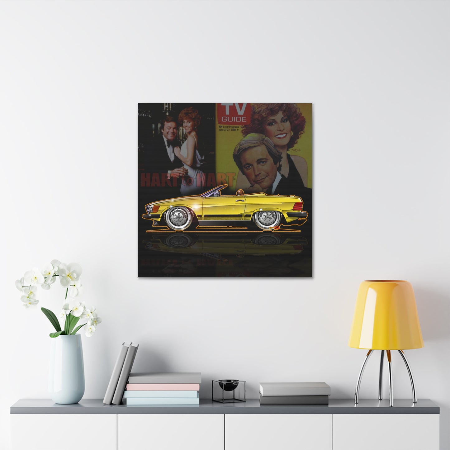 HART to HART TV Show Mercedes 450SL Concept Art Canvas MASTERPRINT 3 Sizes