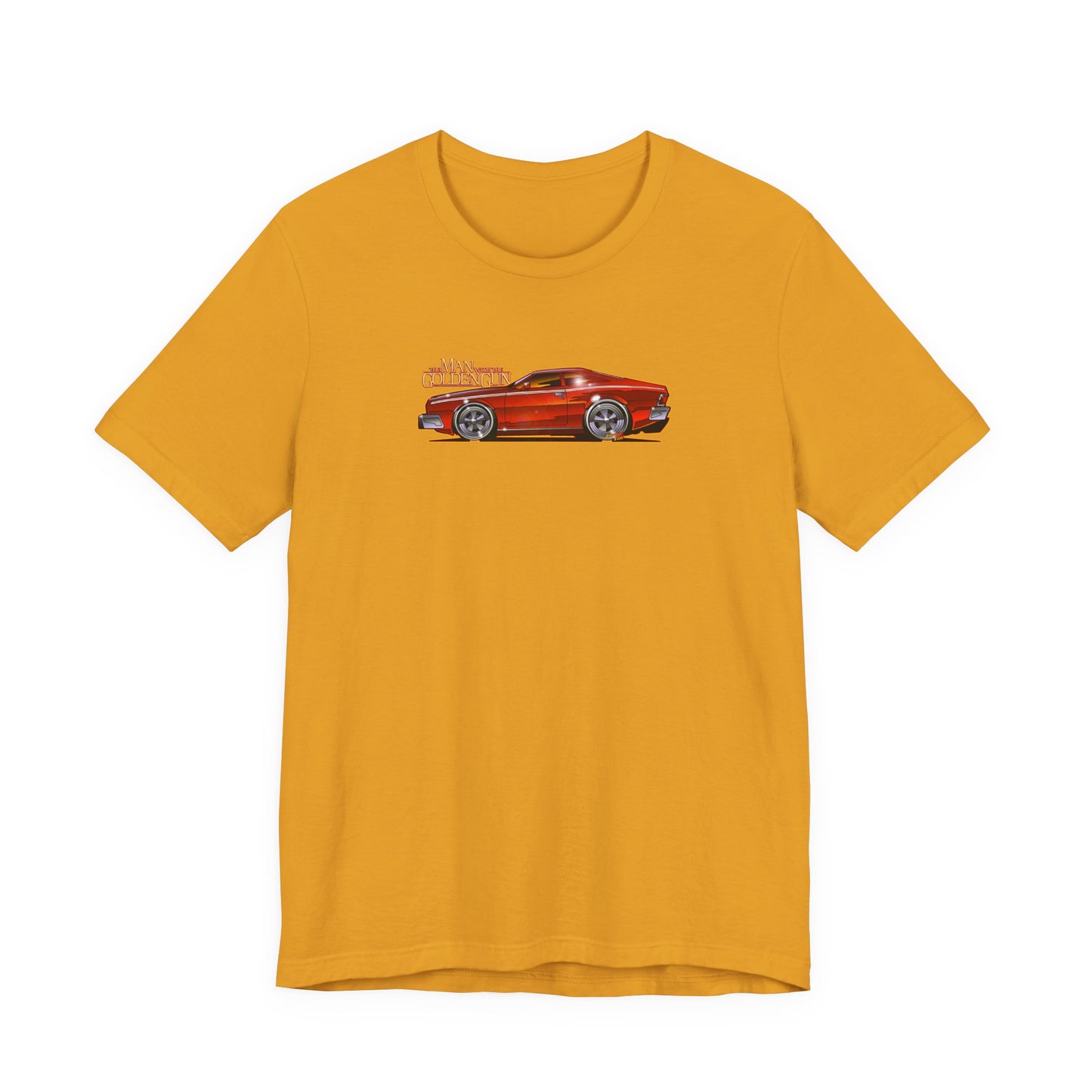 MAN WITH THE GOLDEN GUN AMC Hornet James Bond Fireball Art Short Sleeve Tee