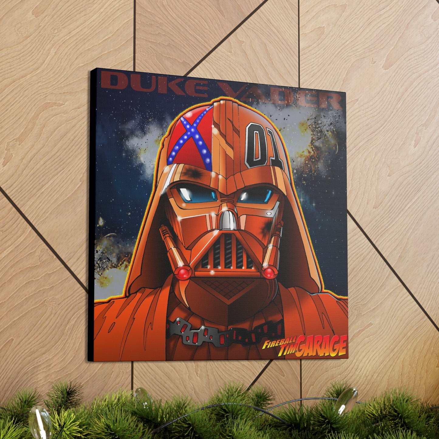 DUKE VADER Darth Vader Dukes of Hazzard Mashup Concept Art MASTERPRINT 3 Sizes