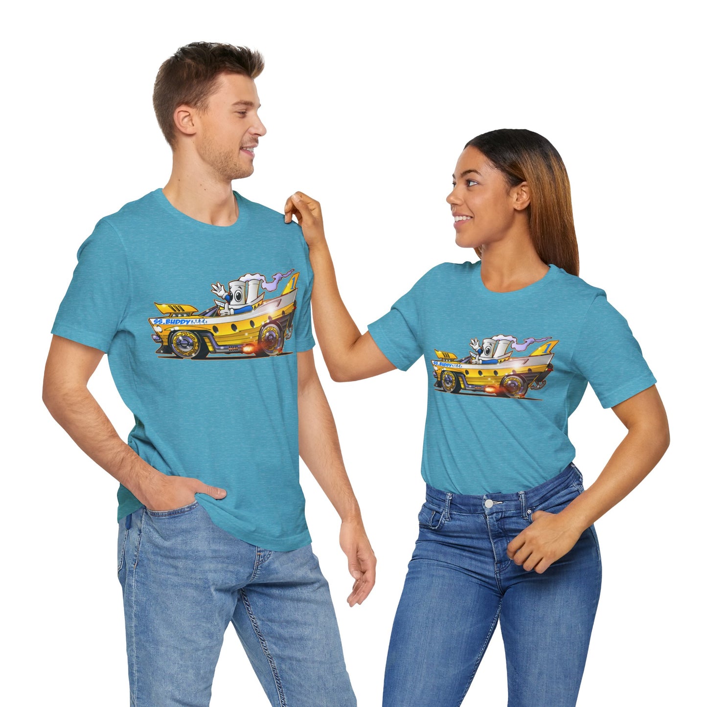 BUDDY CRUISE BUDDYMOBILE Custom Car Art Short Sleeve Tee in 17 Colors