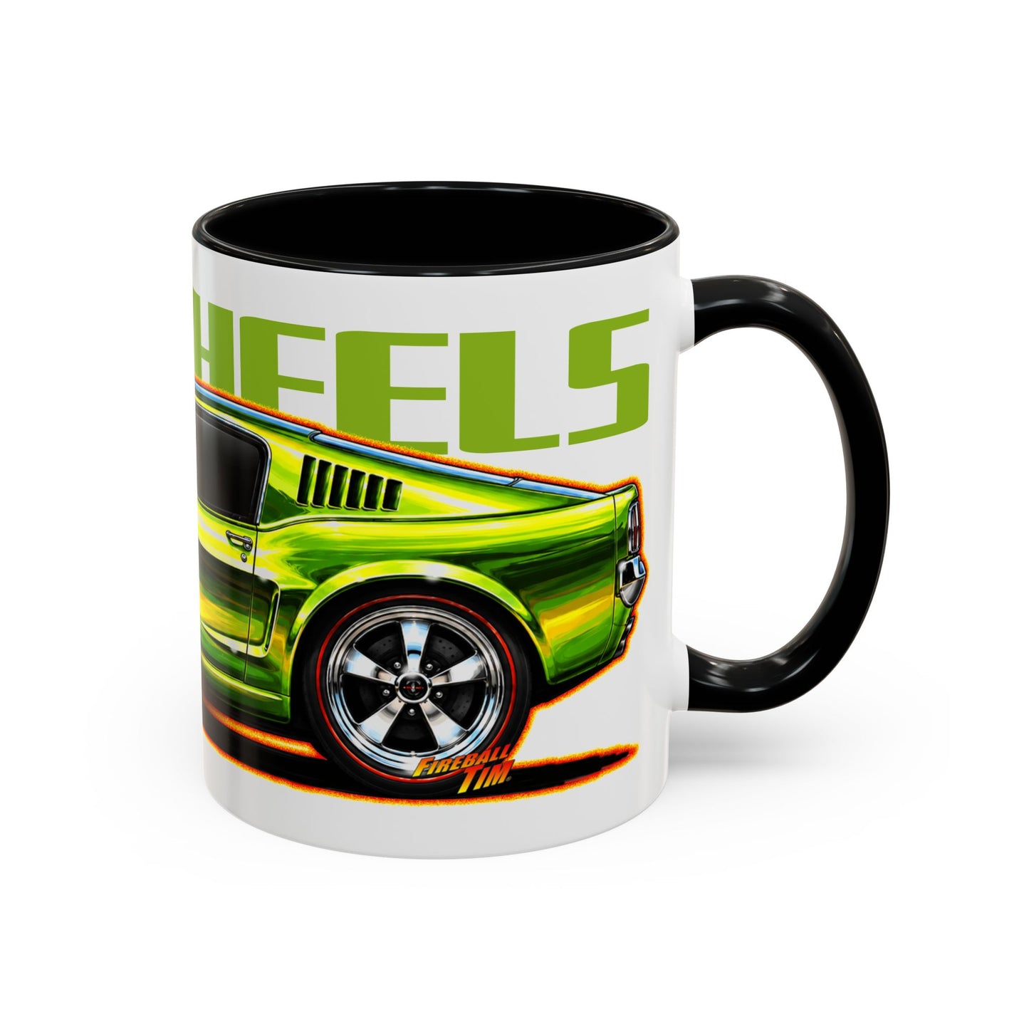 HOT WHEELS Sweet 16 MUSTANG GT Collectible Fireball Art Coffee Mug - 2 Sizes