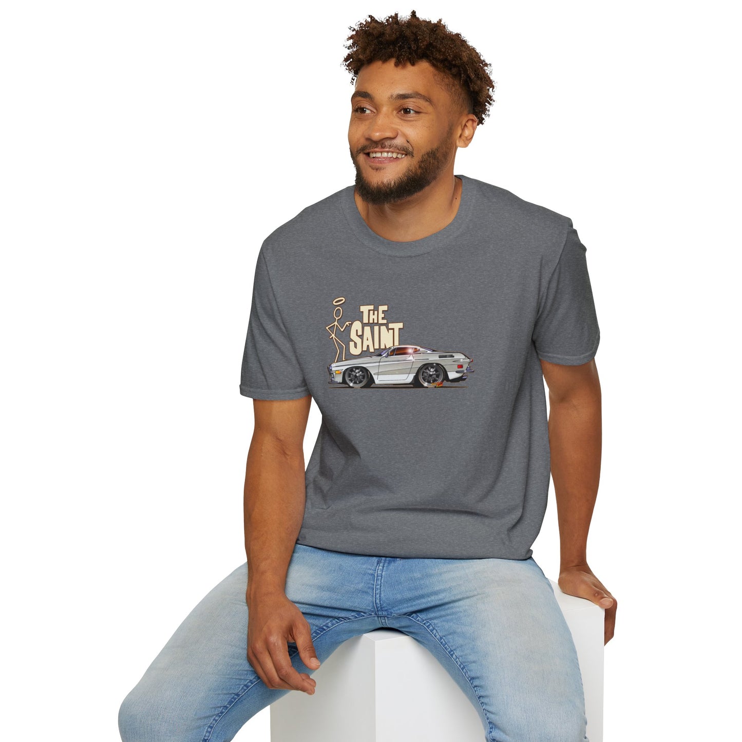 THE SAINT 1967 VOLVO 1800 S ST1 Concept Art Unisex Softstyle T-Shirt 13 Colors