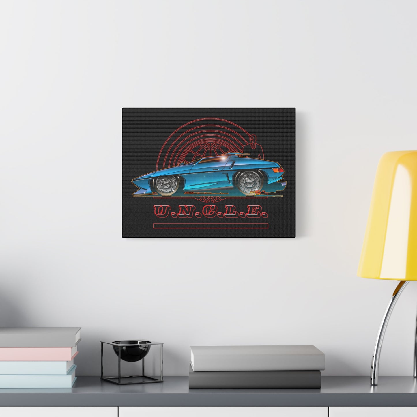 THE MAN FROM U.N.C.L.E. Piranha TV Car Fireball Canvas Art Print
