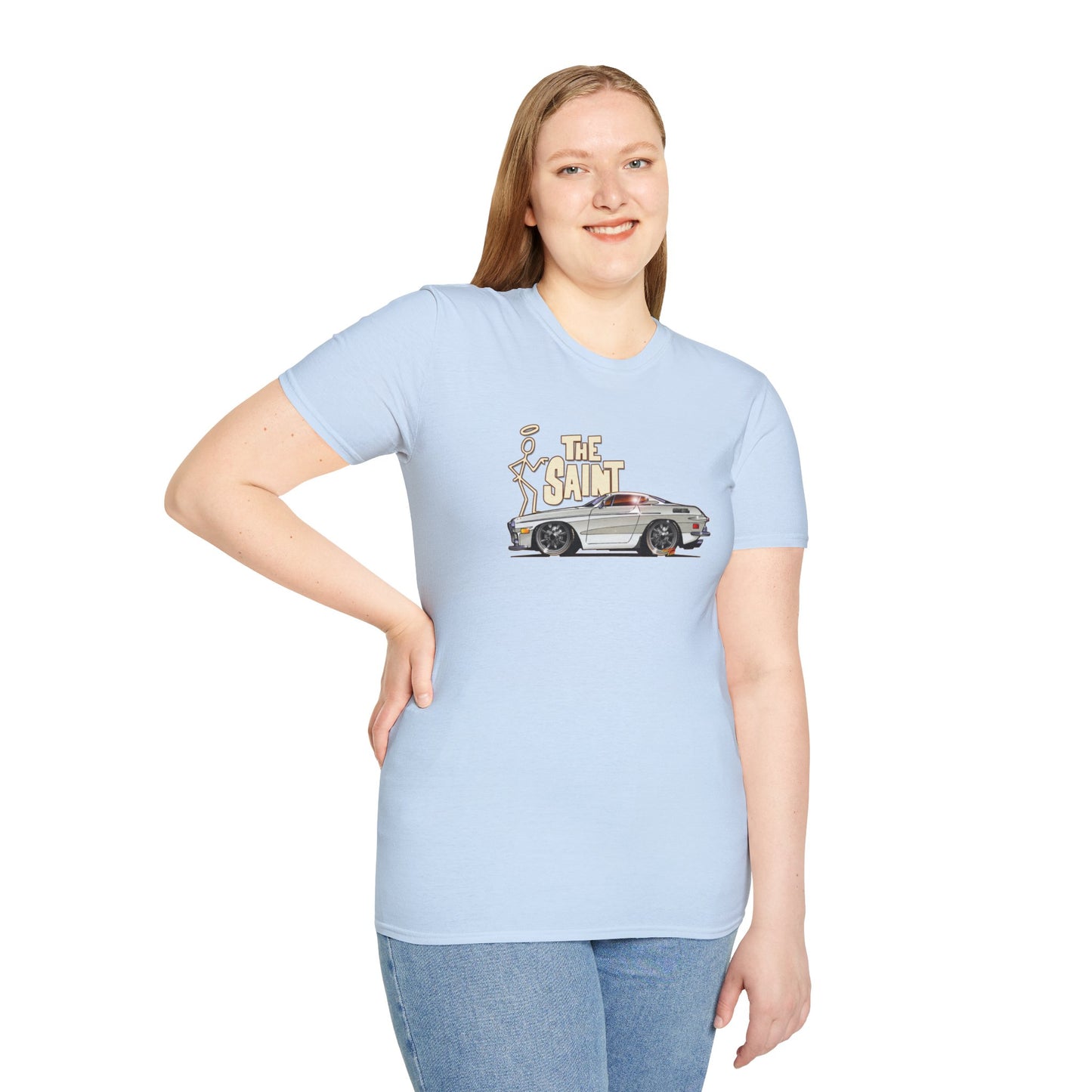 THE SAINT 1967 VOLVO 1800 S ST1 Concept Art Unisex Softstyle T-Shirt 13 Colors