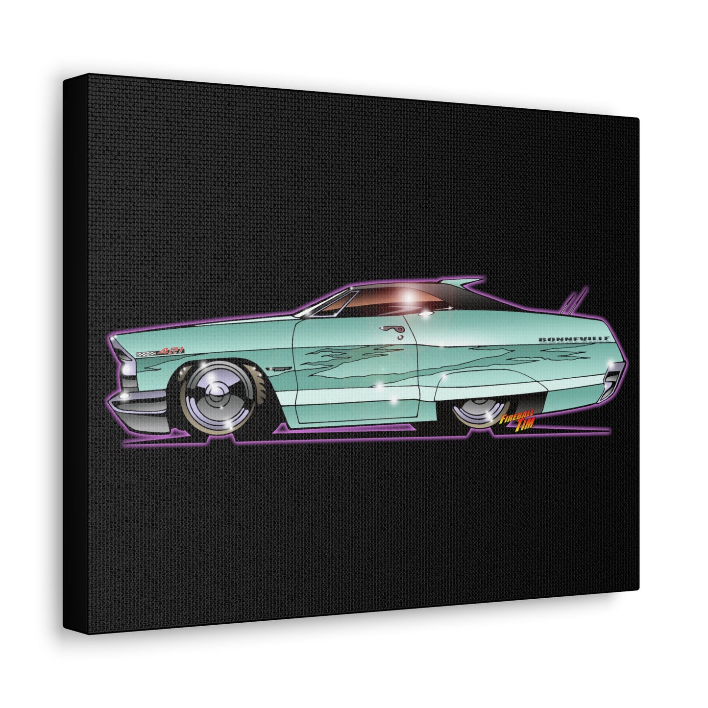 PONTIAC BONNEVILLE 1965 Canvas Gallery Art Print 11x14