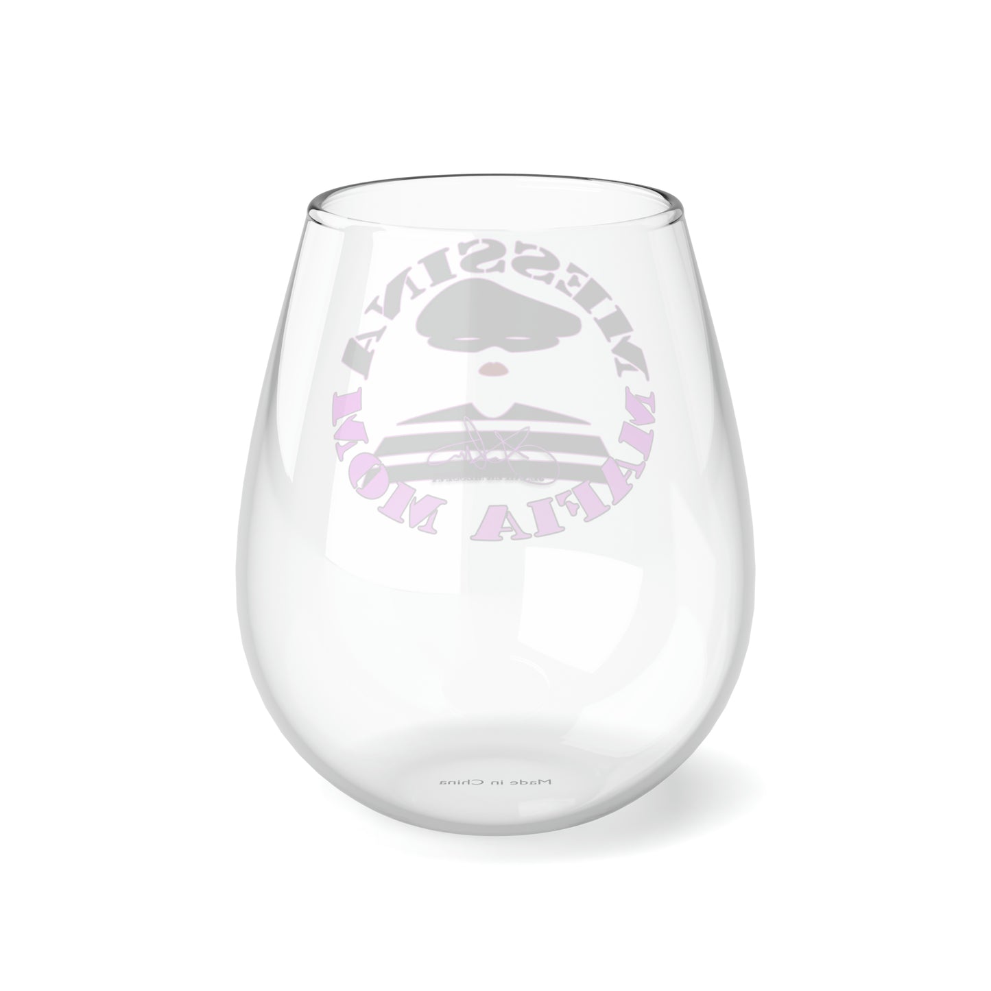 MAFIA MOM HOOLIGAN Jennifer Messina Stemless Wine Glass 11.75oz