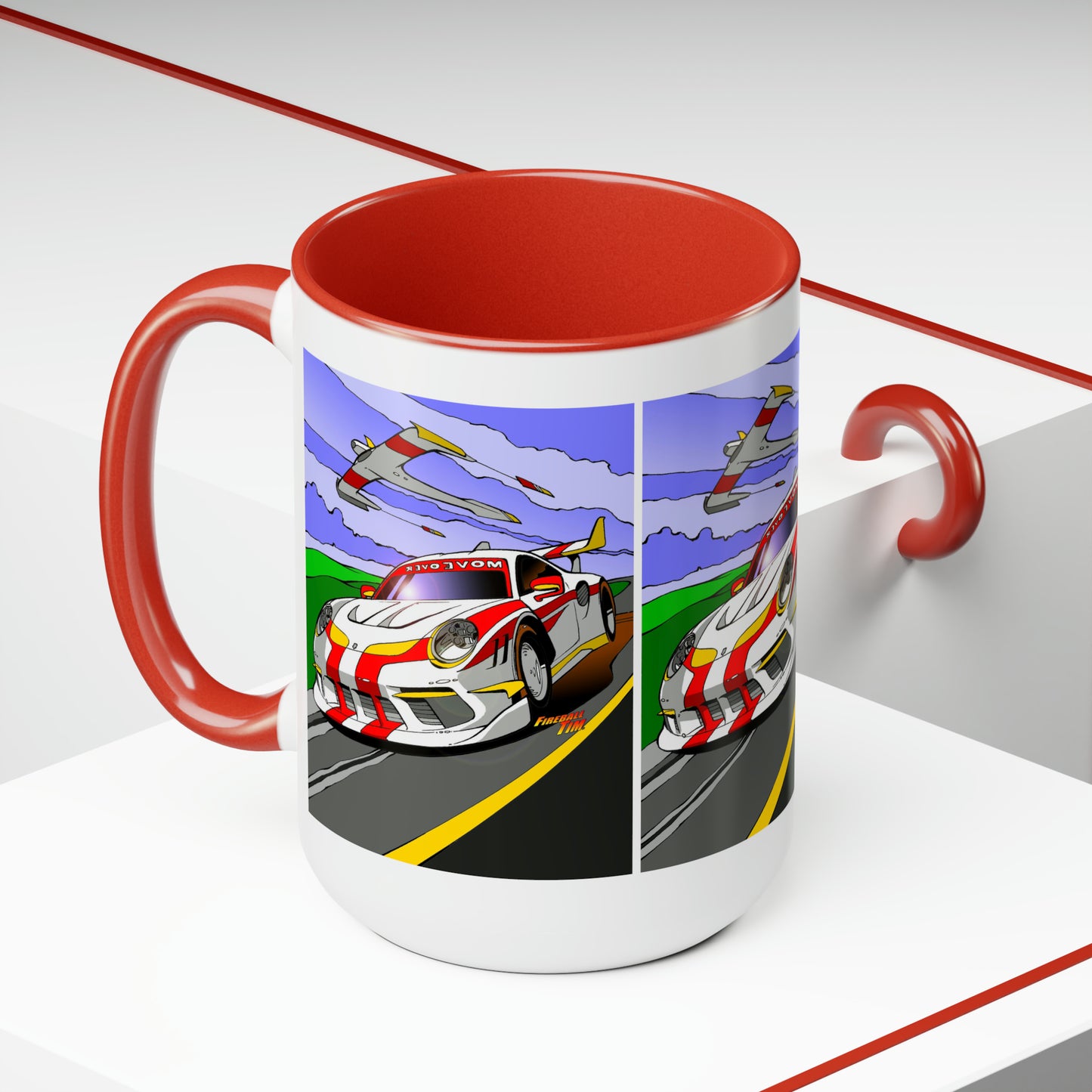 CONCEPT 911 Coffee Mug, 15oz, Illustration, 911, Car Mug, Car, Cars, Race Car Mug