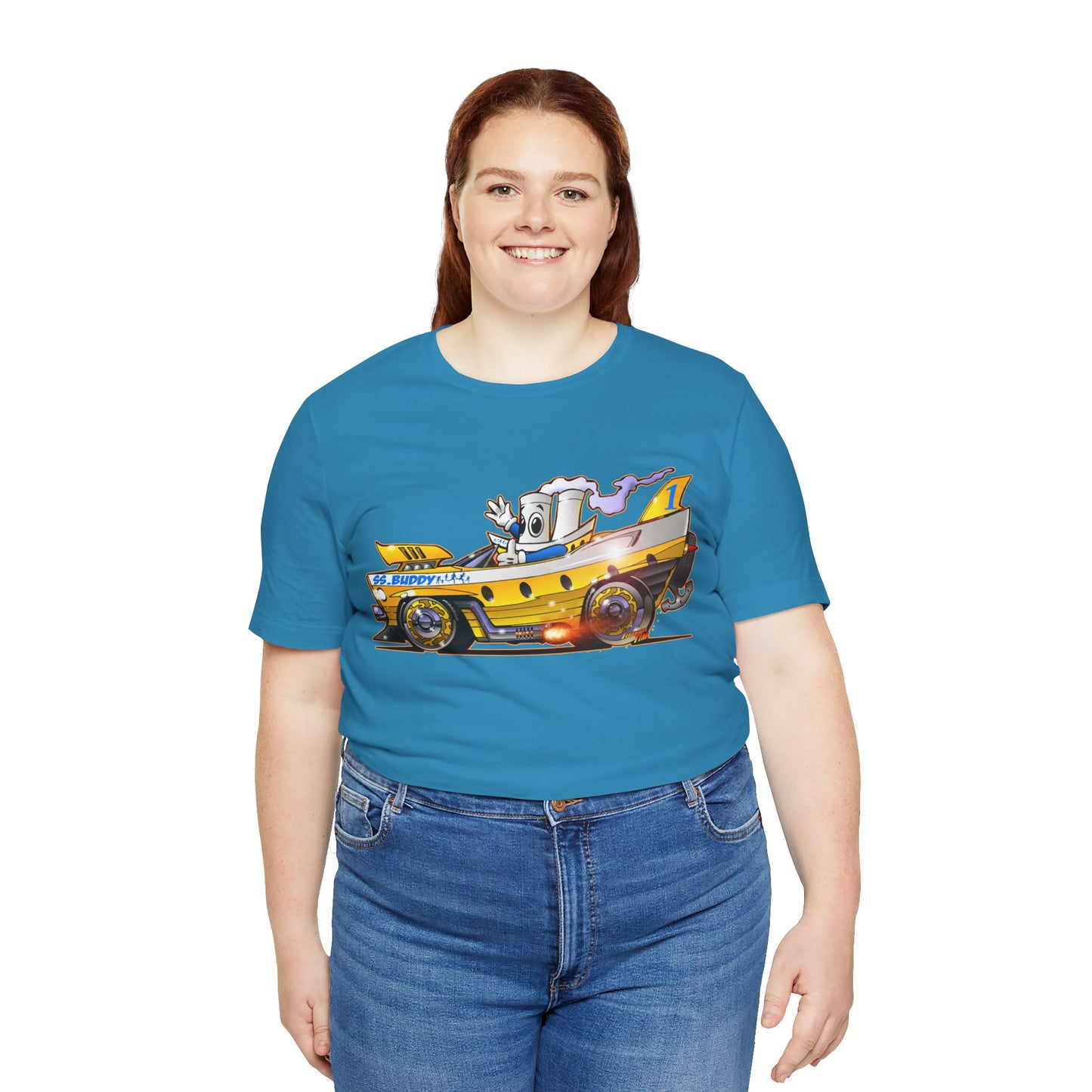 BUDDY CRUISE BUDDYMOBILE Custom Car Art Short Sleeve Tee in 17 Colors
