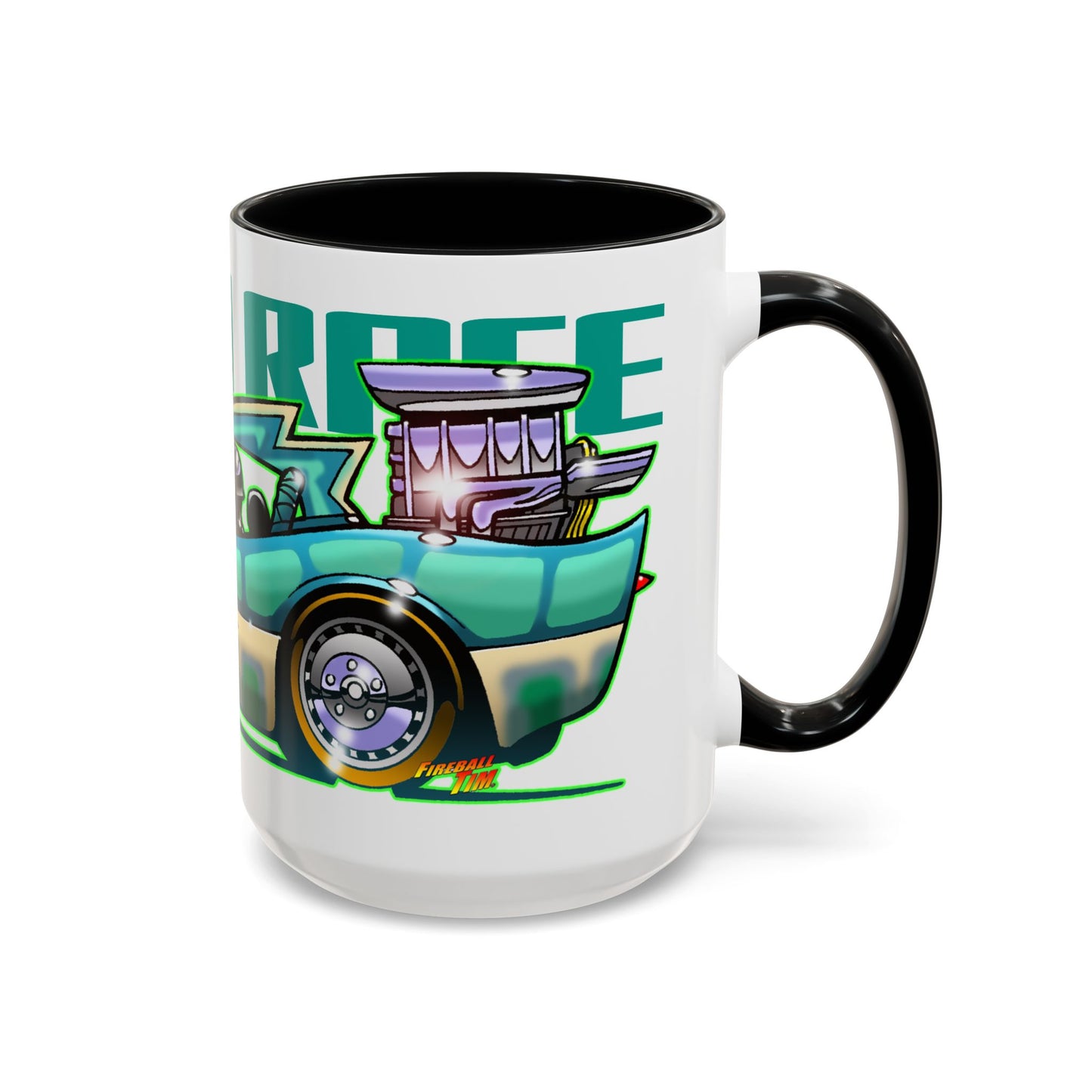 DEATH RACE 2000 Fireball Art Collectible Coffee Mug - 2 Sizes
