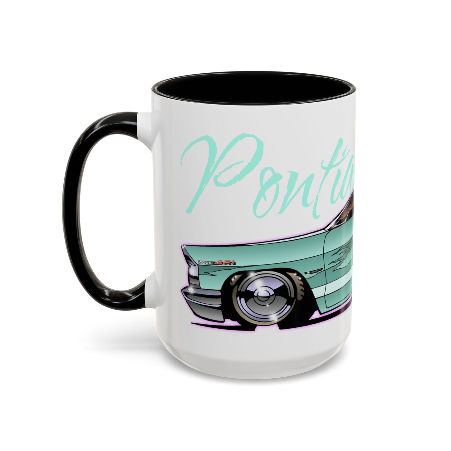 PONTIAC BONNEVILLE Classic Car Collectible Fireball Art Mug - 2 Sizes