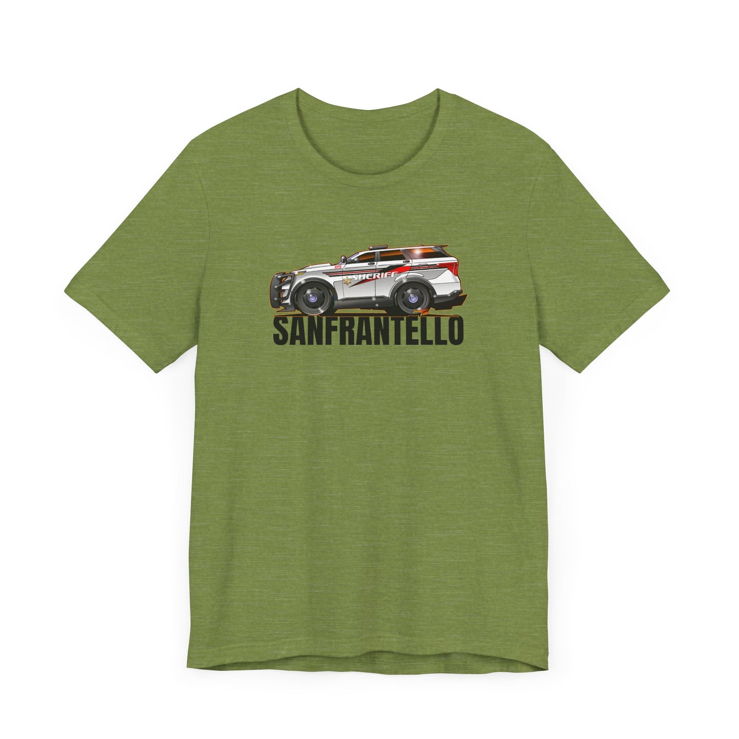 FORD EXPLORER POLICE CRUISER Sanfrantello 09 Tribute Concept Art Short Sleeve Tee 12 Colors