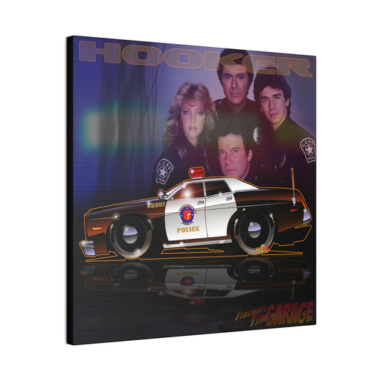 TJ HOOKER 1977 Dodge Monaco Police Car Canvas Art Print - 2 Sizes