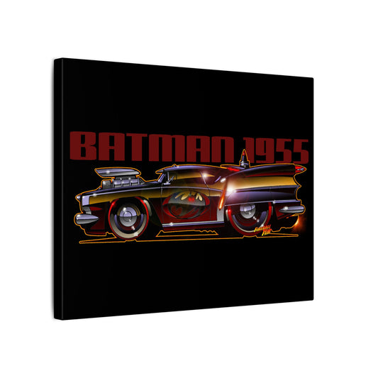 BATMAN 1955 BATMOBILE Canvas Art Print - 11x14