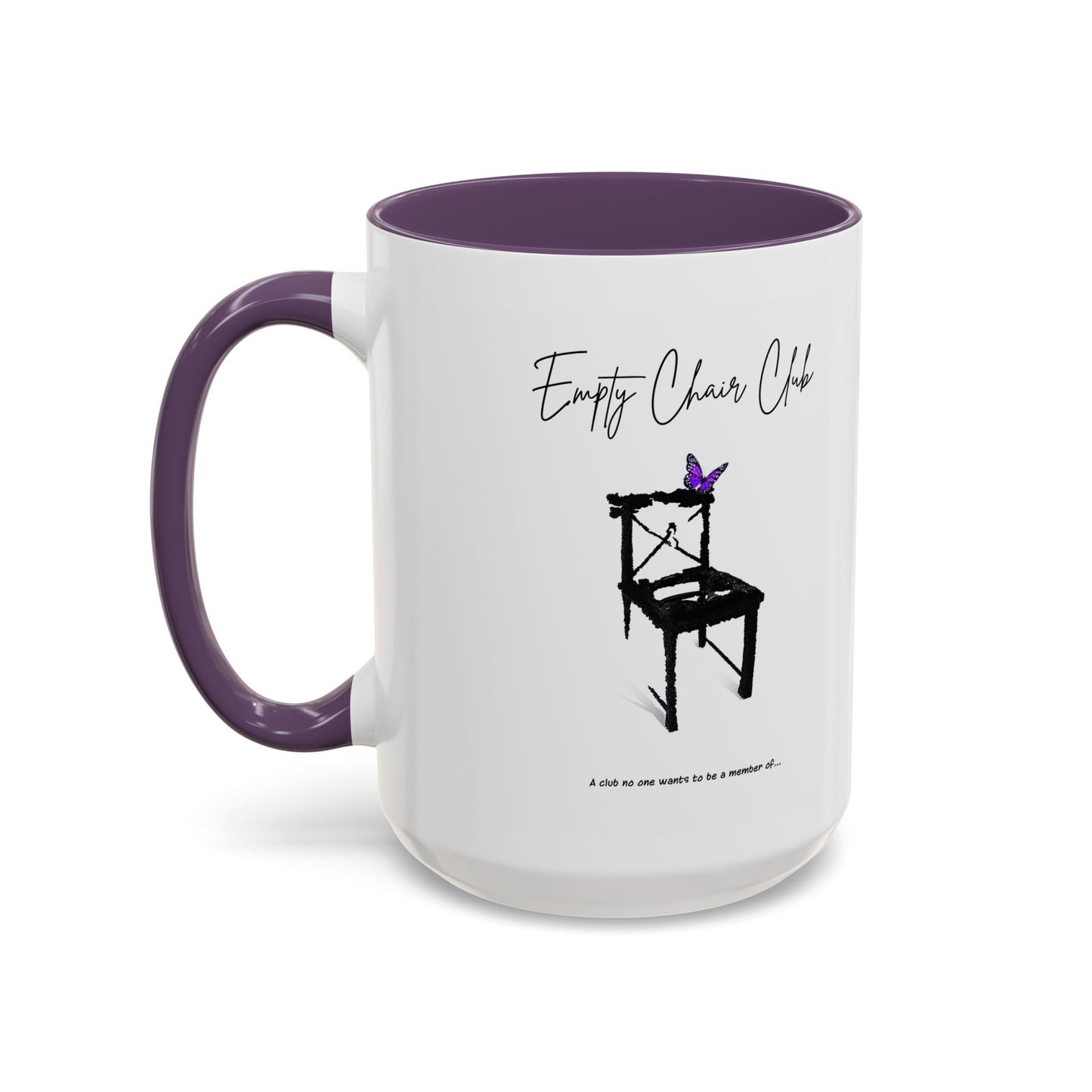EMPTY CHAIR CLUB Accent Coffee Mug 2 Sizes 2 Colors