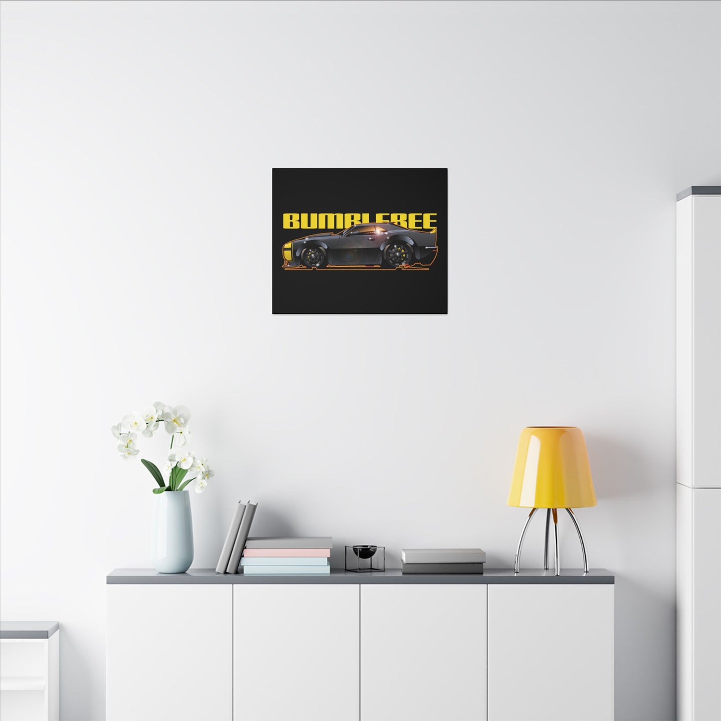 TRANSFORMERS BUMBLEBEE 1967 Camaro Fireball Art Canvas Print