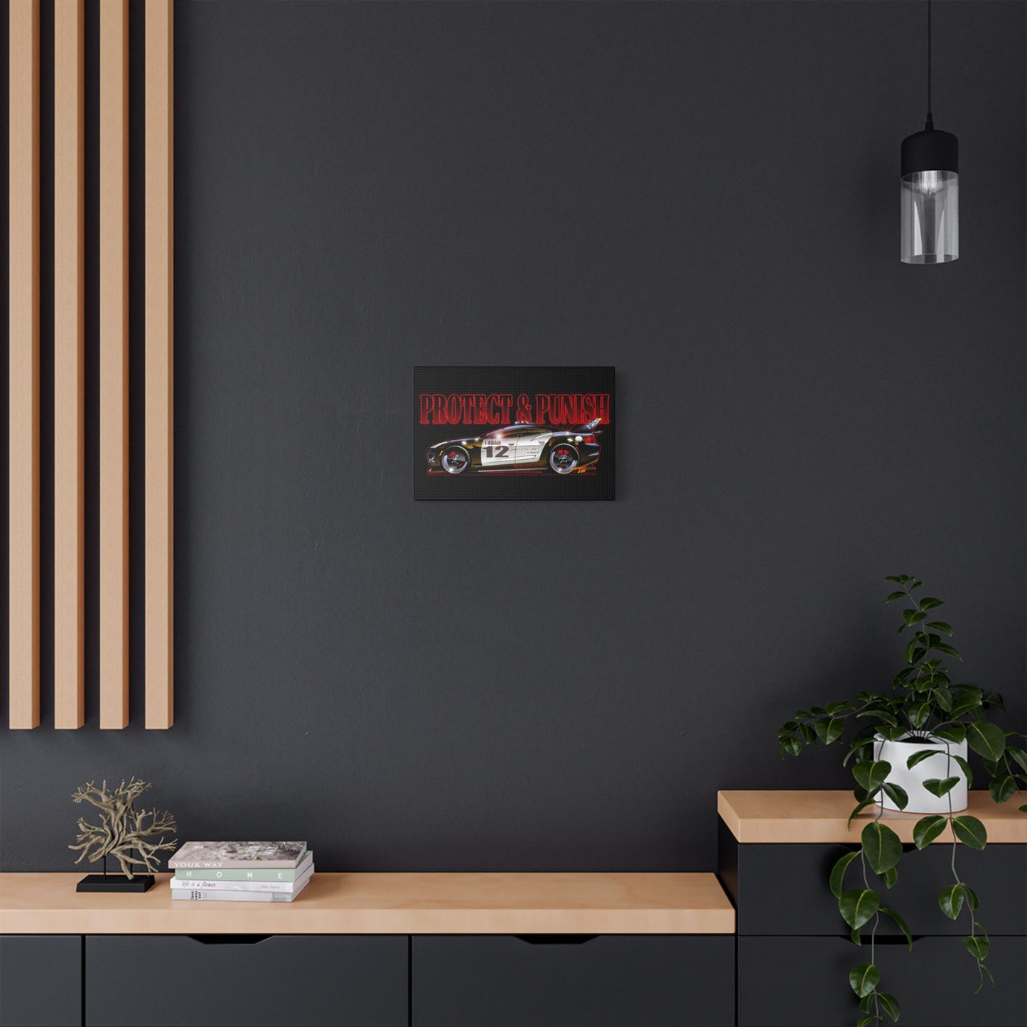 ADAM 12 FISKER KARMA Police Car Canvas Art Print - 11x14