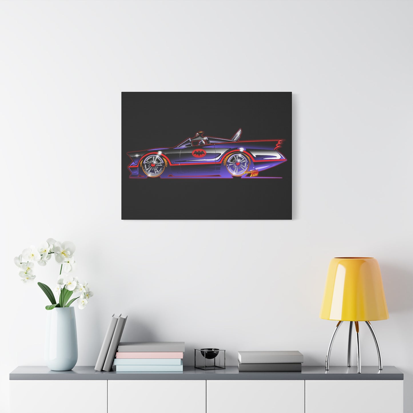 BATMOBILE 1966 BATMAN TV Car Canvas Art Print 11x14