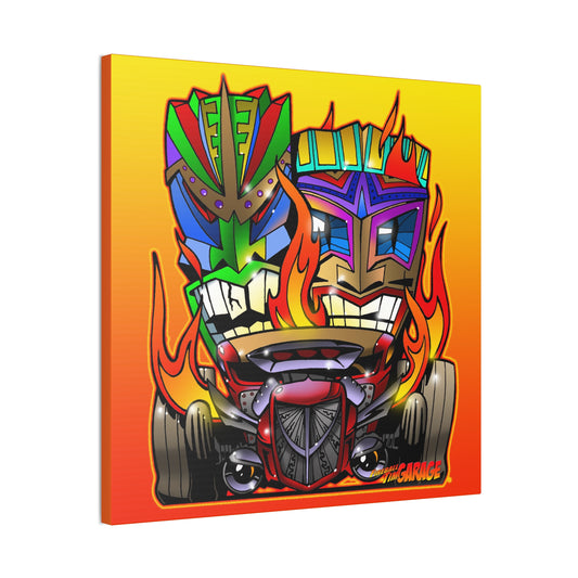 HOT ROD TIKI ART Canvas Art Print - 2 Sizes