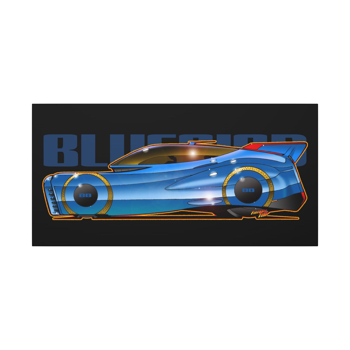 BLUEBIRD FIREBALL CONCEPT Canvas Art Print - 11x14